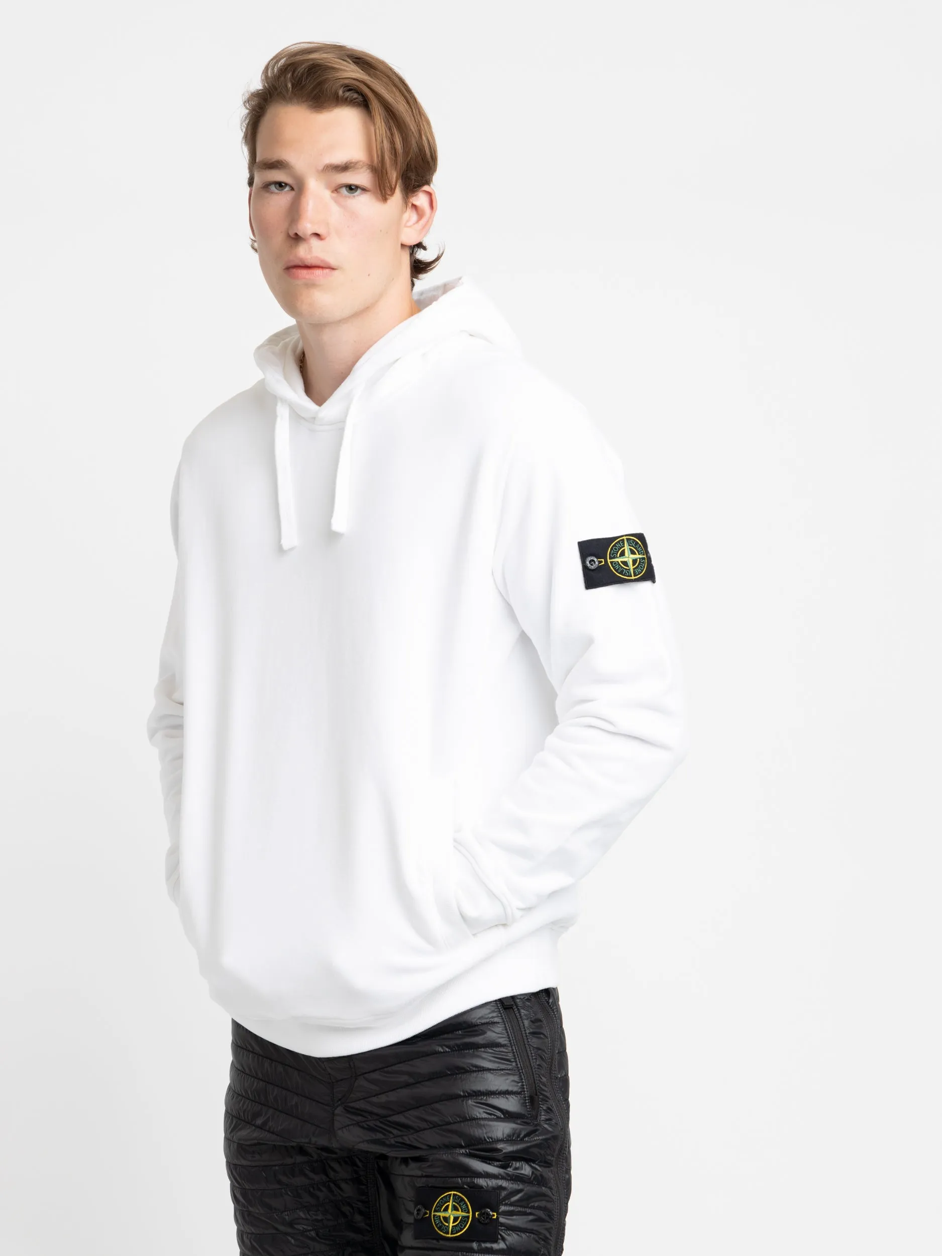 White Cotton Hoodie