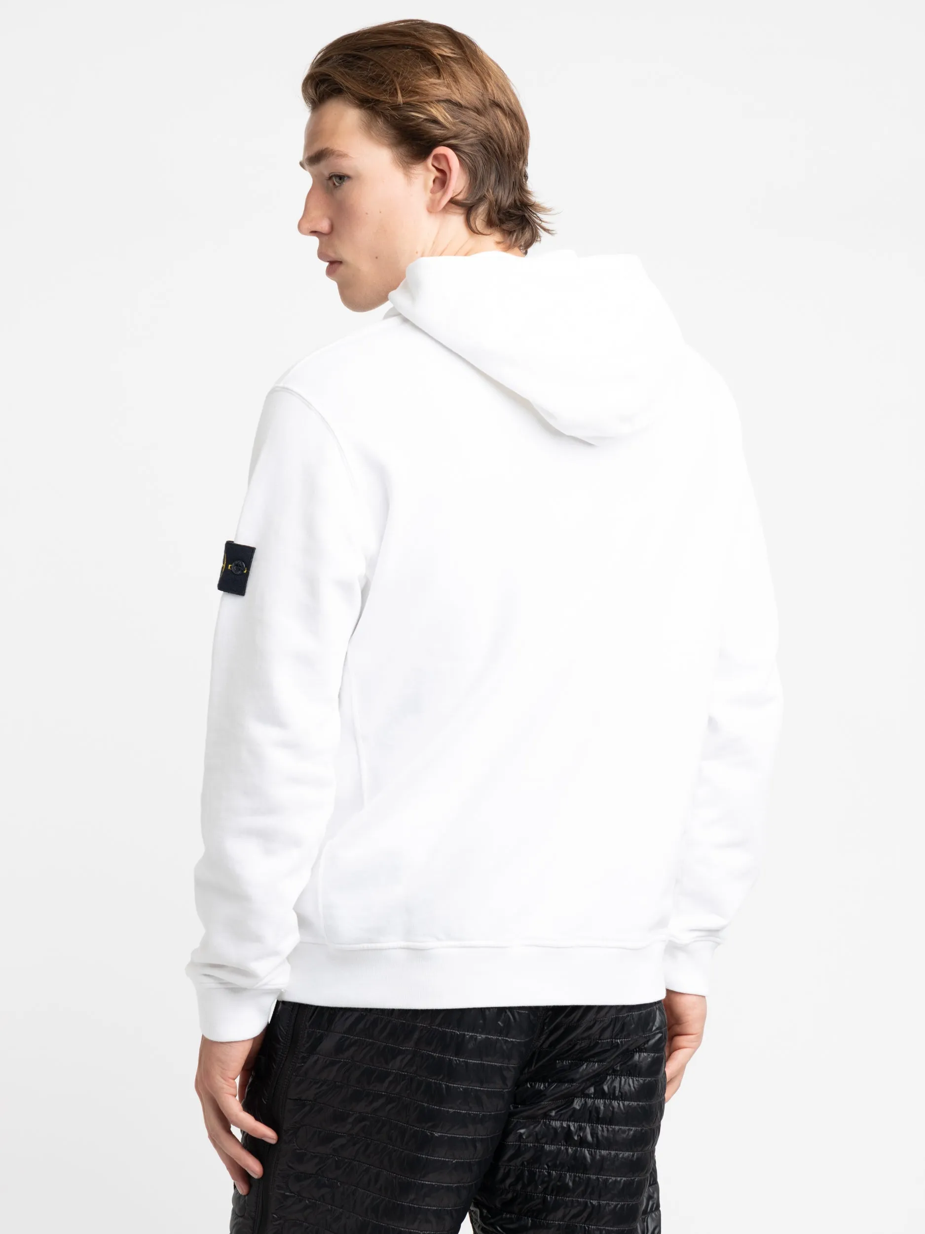 White Cotton Hoodie