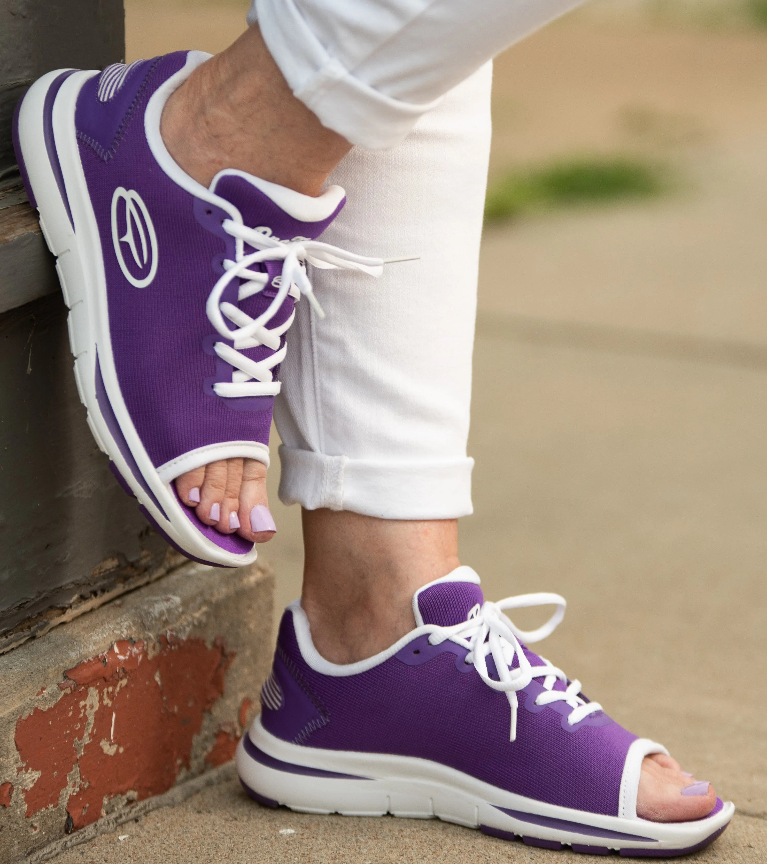 Women's Open Toe Sneaker Purple