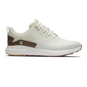 Womens Performa Spikeless Golf Shoes Cream/Leopard - 2024