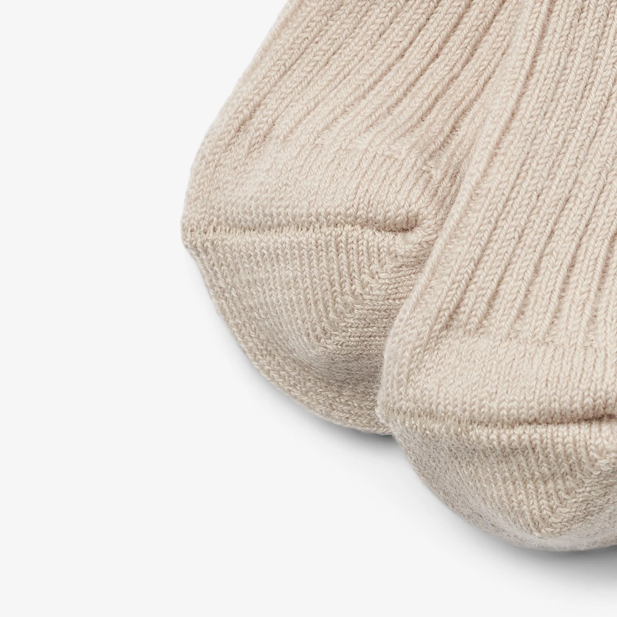 Wool Rib Socks Ziggy - offwhite