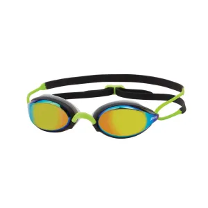 Zoggs Fusion Air Titanium Black Yellow Swimming Goggles