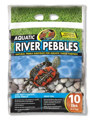 Zoo Med Aquatic River Pebbles 10 lb.